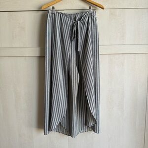 Show Me Your Mumu Blue and White Striped Limbo Flowy Pants